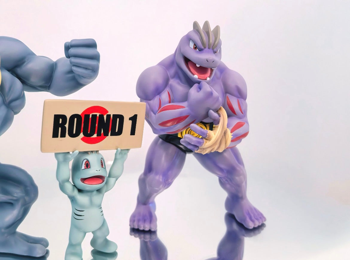 [IN STOCK] 1/20 Scale World Figure [HJ] - Machop & Machoke & Machamp