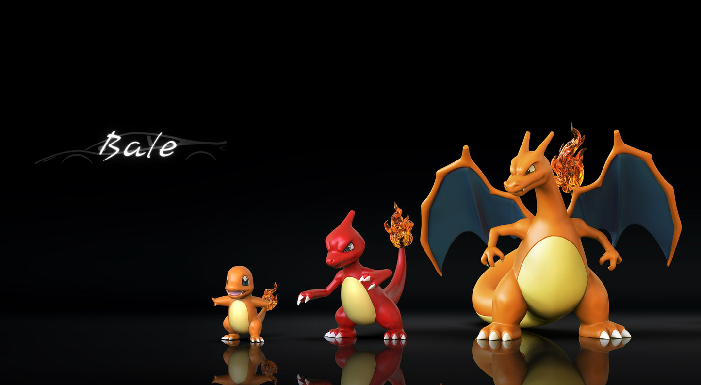 [PREORDER] 1/20 Scale World Figure [LIMOUSINE] - Charmander & Charmeleon & Charizard