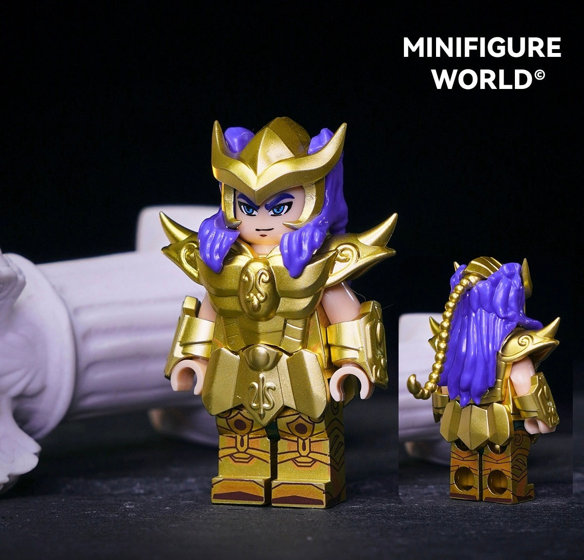 [IN STOCK] Custom Designed Minifigure [MINIFIGURE WORLD] - Gold Saint