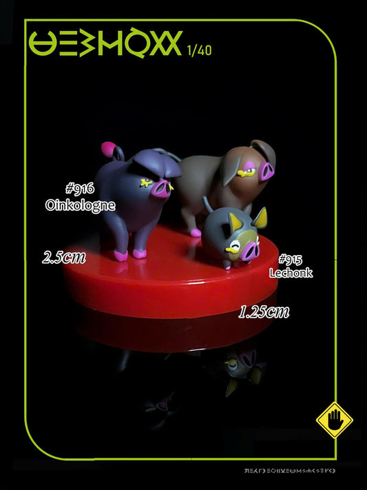 [PREORDER] 1/40 Zukan Figure [IGGLY] - Lechonk & Oinkologne
