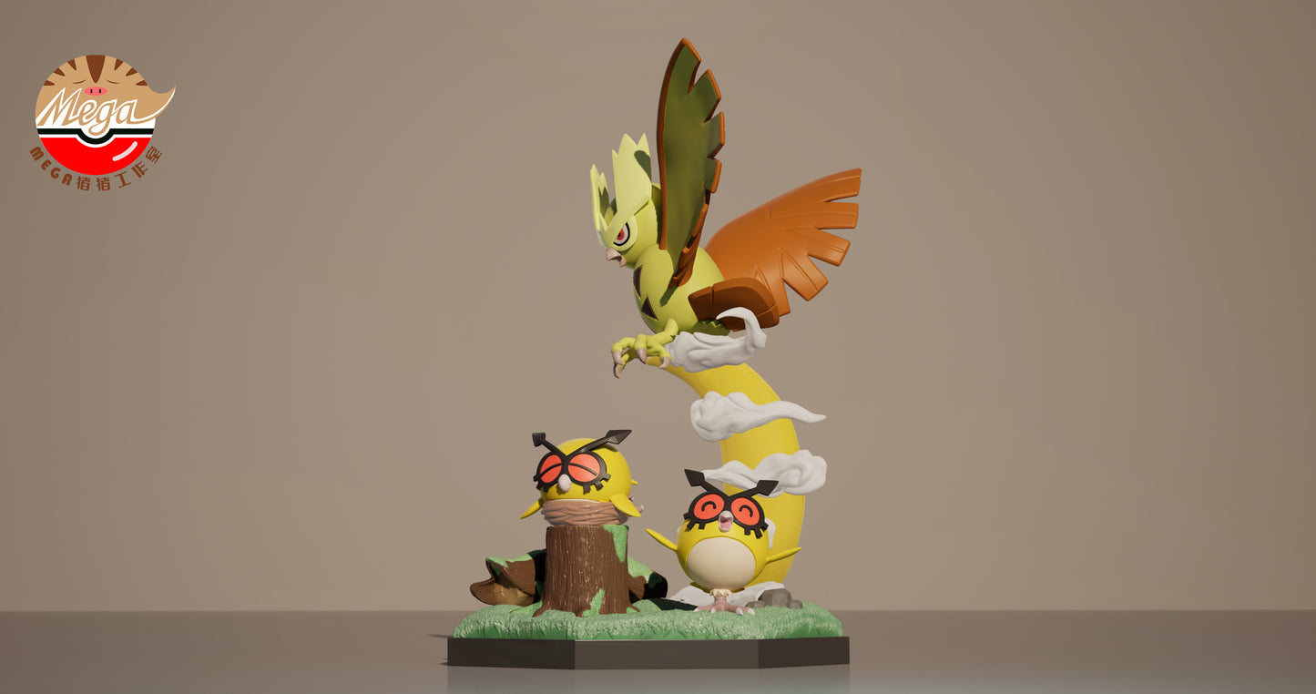 [REMAINING BALANCE] 1/20 Scale World Figure [MEGAZZ] - Hoothoot & Noctowl