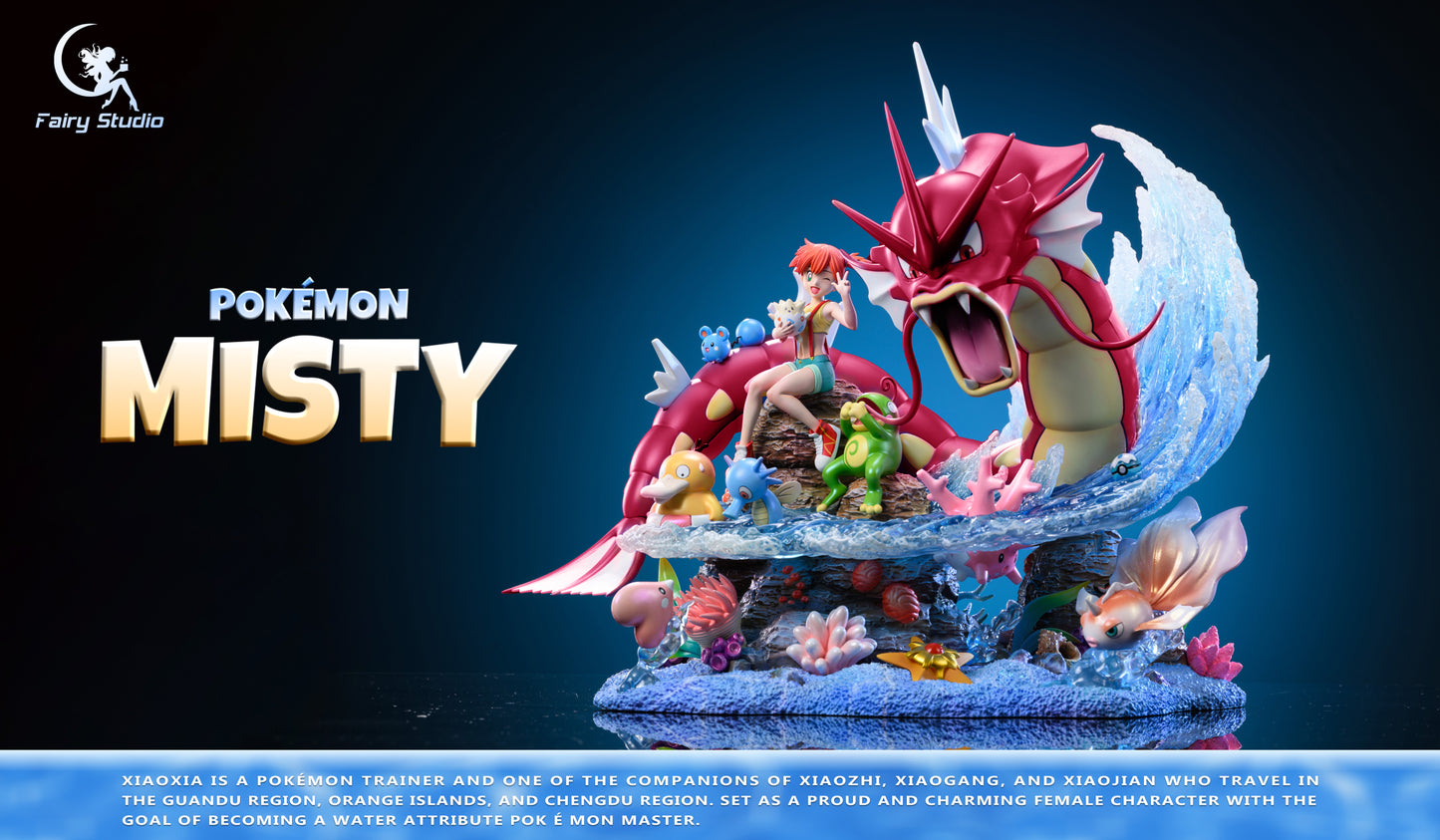 [PREORDER CLOSED] Statue [FAIRY] - Misty & Ludlow & Psyduck & Poliwhirl & Horsea & Goldeen & Staryu & Gyarados & Togepi & Politoed & Corsola & Azurill & Luvdisc