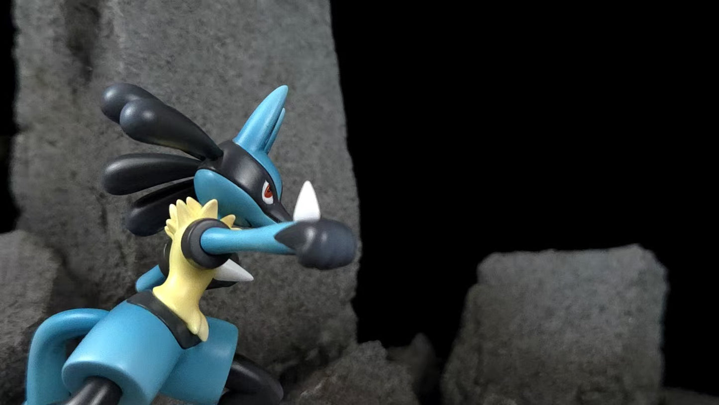 [PREORDER] 1/20 Scale World Figure [FOG] - Riolu & Lucario & Mega Lucario