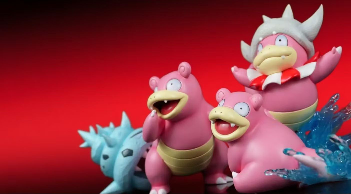 [IN STOCK] 1/20 Scale World Figure [PALLET TOWN] - Slowpoke & Slowbro & Slowking