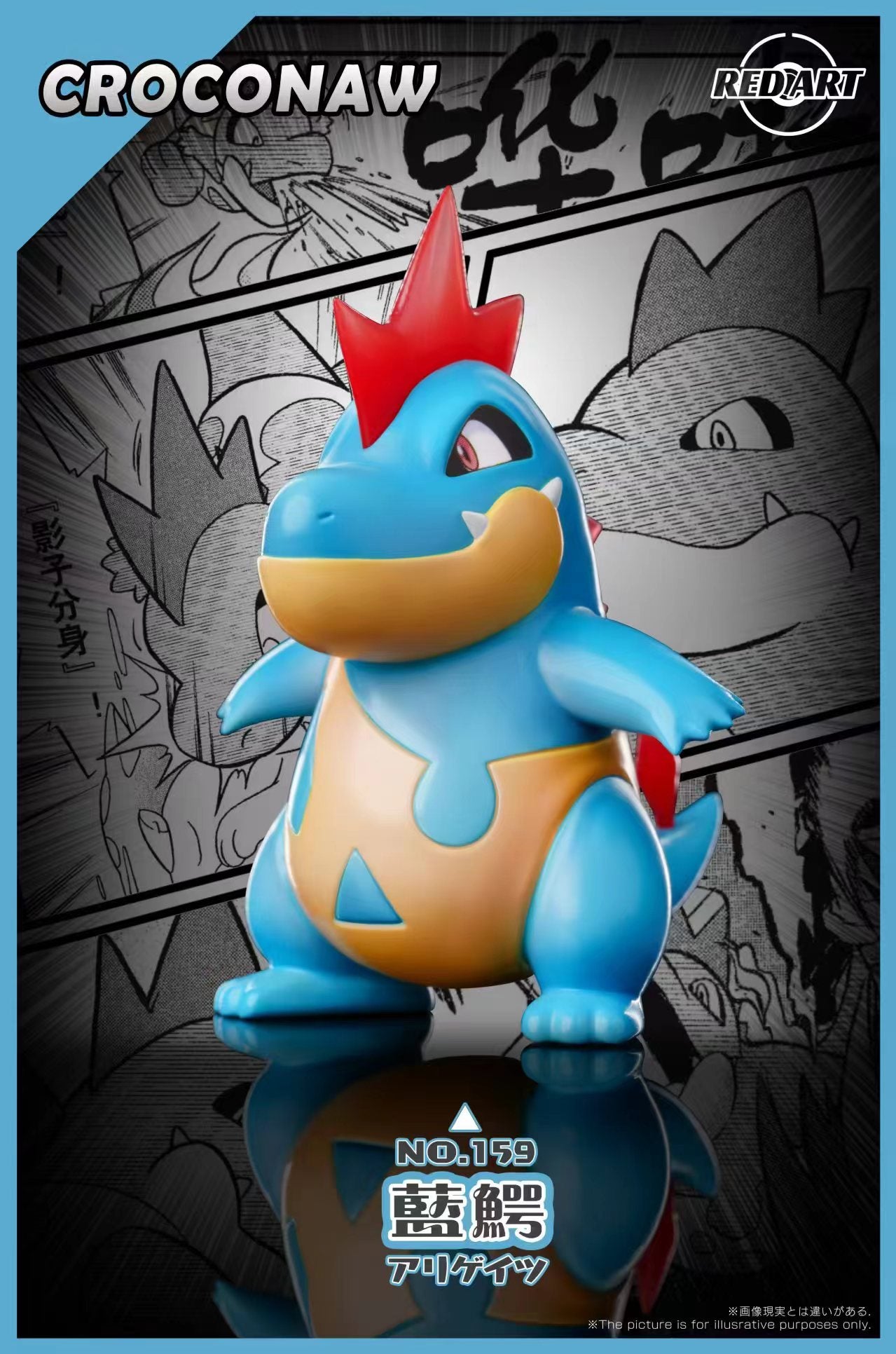 [PREORDER] 1/20 Scale World Figure [RED ART] - Silver & Murkrow & Sneasel & Croconaw