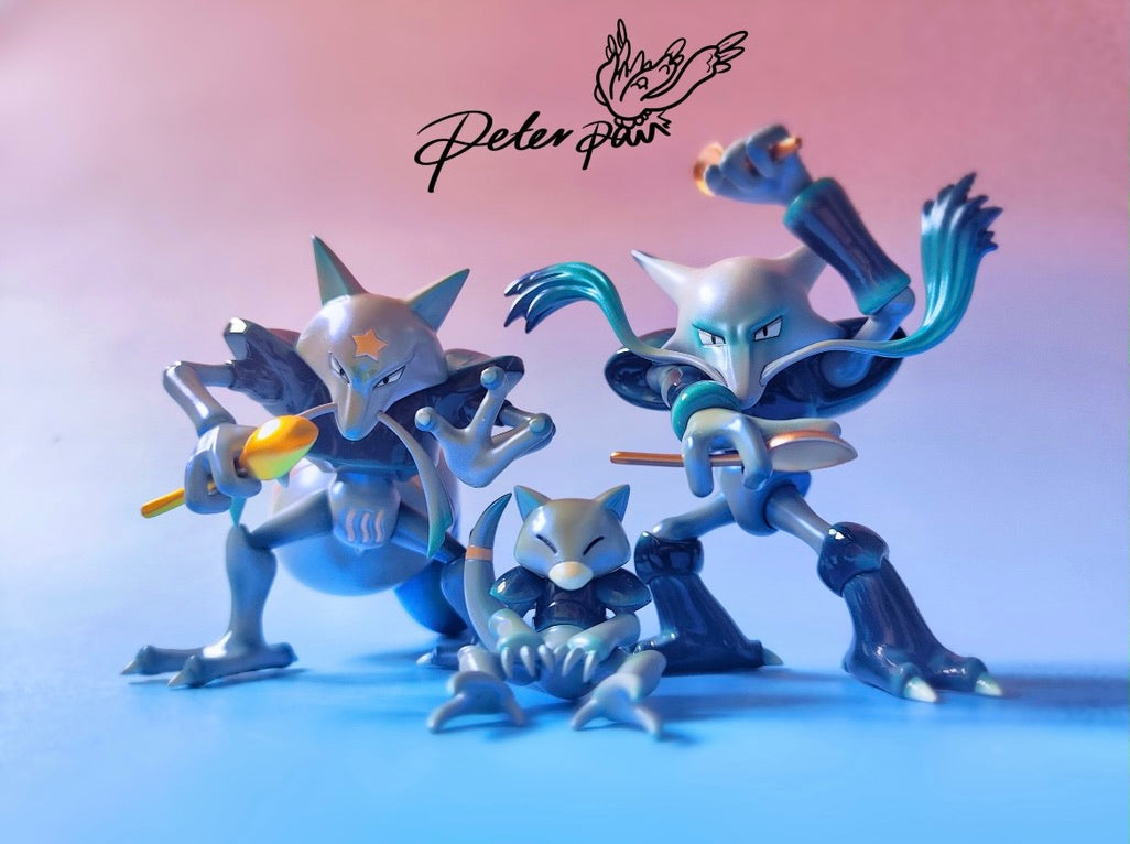 [IN STOCK] 1/20 Scale World Figure [GOLDEN CITY] - Abra & Kadabra & Alakazam
