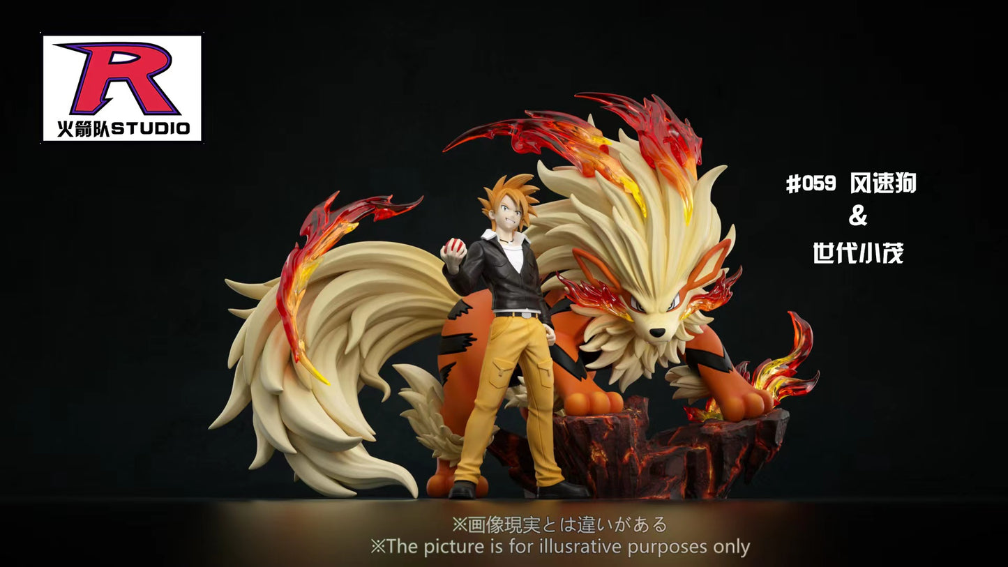 [PREORDER] 1/20 Scale World Figure [TEAM ROCKET] - Gary & Arcanine