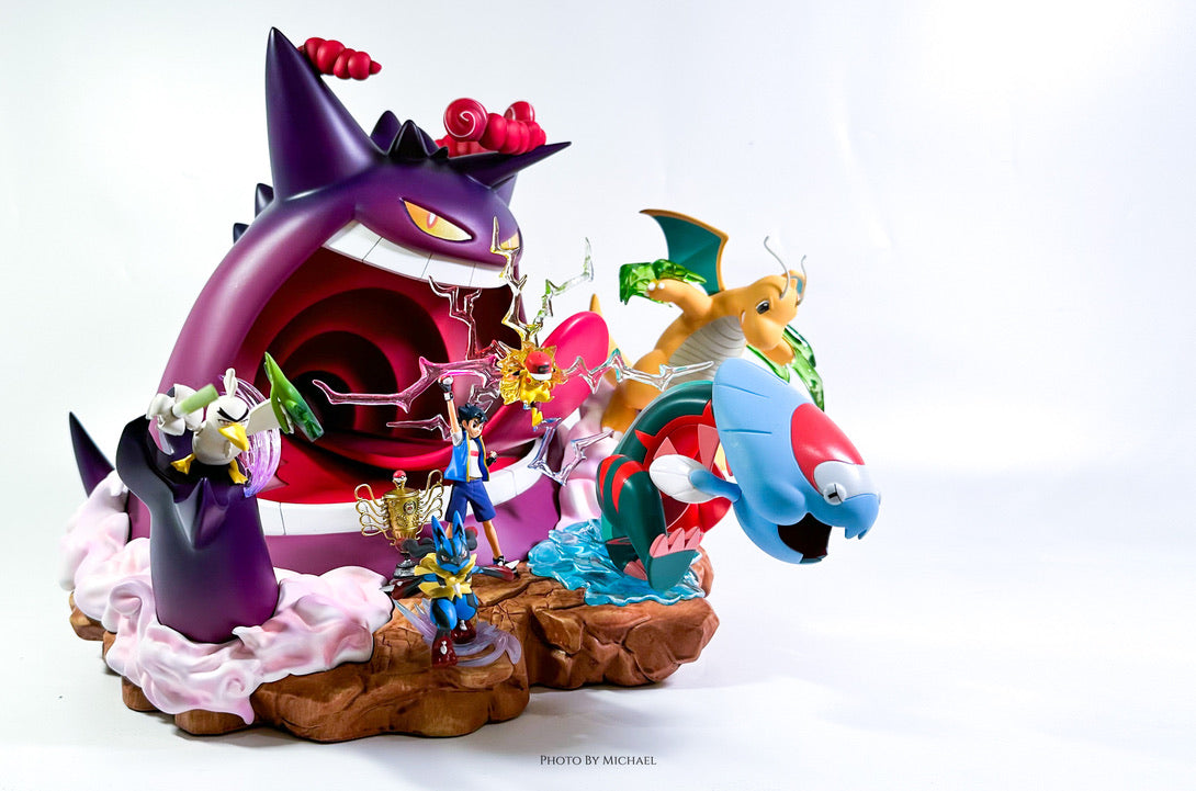 [IN STOCK] 1/20 Scale World Figure [BQG] - Ash Ketchum & Pikachu & Gigantamax Gengar & Dragonite & Mega Lucario & Dracovish & Sirfetch’d