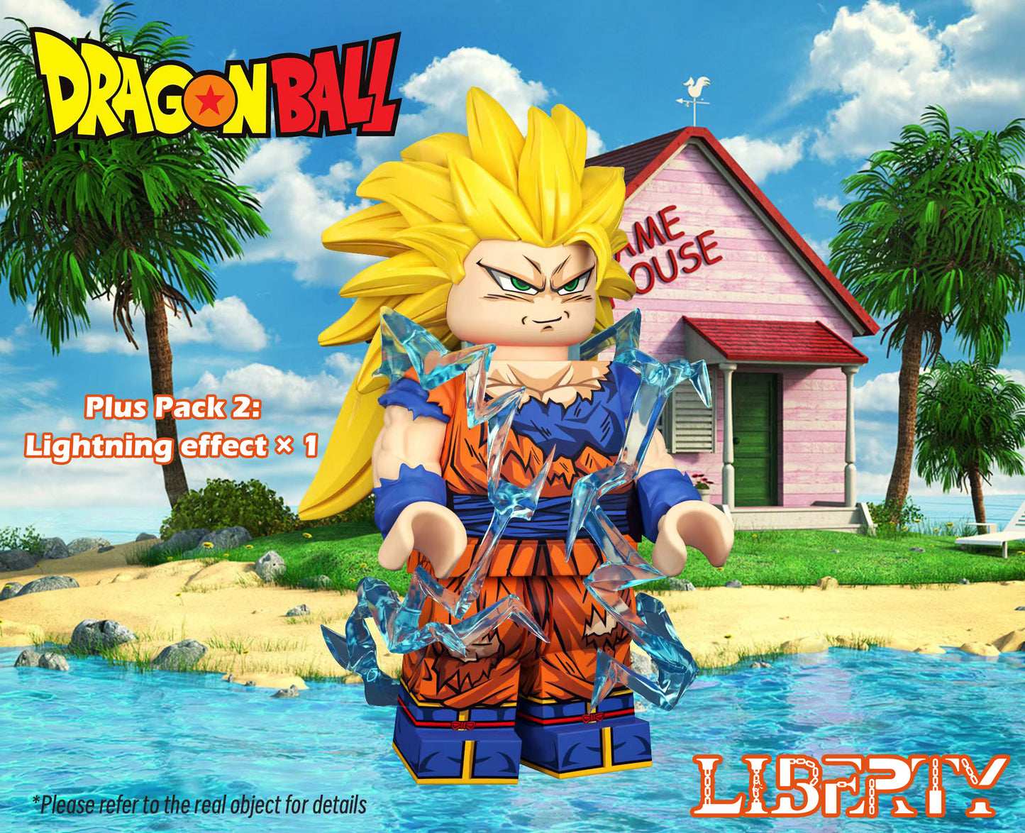 [PREORDER] Custom Designed Minifigure [LIBERTY BRICK] - Super Saiyan Son Goku SSJ3