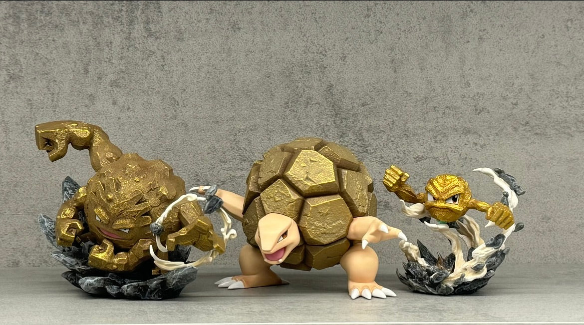 [IN STOCK] 1/20 Scale World Figure [PALLET TOWN] - Geodude & Graveler & Golem