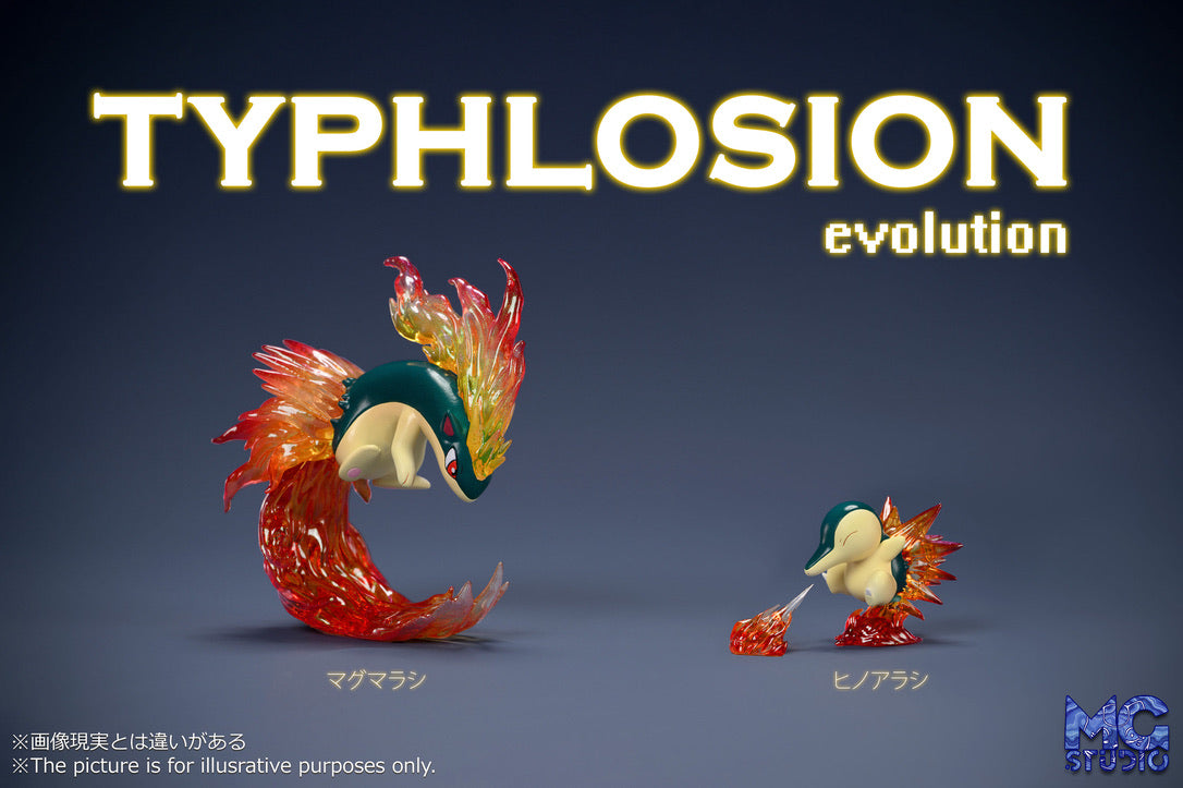 [PREORDER] 1/20 Scale World Figure [MG] - Cyndaquil & Quilava & Typhlosion