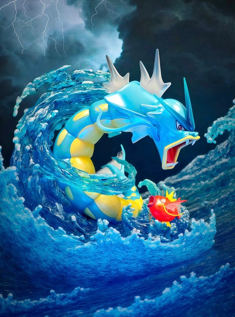 [IN STOCK] 1/20 Scale World Figure [PALLET TOWN] - Magikarp & Gyarados