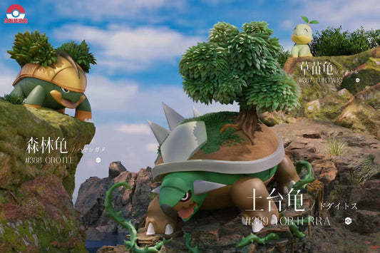 [PREORDER CLOSED] 1/20 Scale World Figure [PALLET TOWN] - Turtwig & Grotle & Torterra