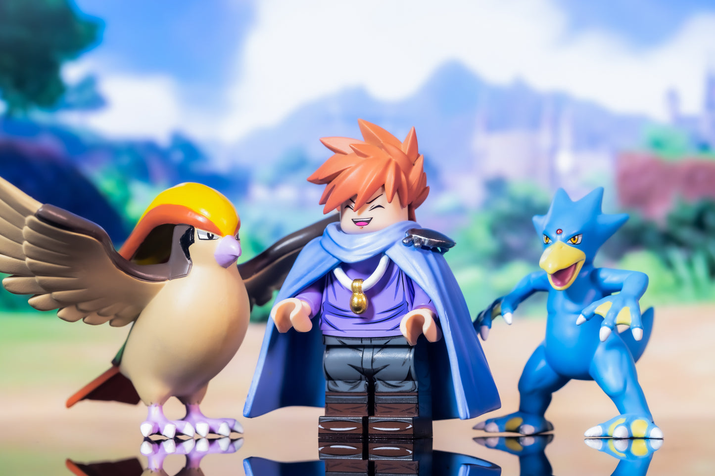 [IN STOCK] Pokémon Minifigure [Liberty Brick] - Gary & Pidgeot & Golduck