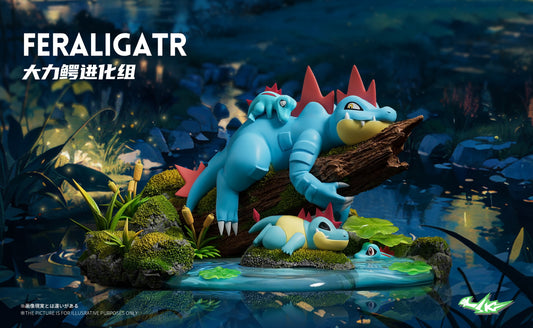 [PREORDER] 1/20 Scale World Figure [SK] - Totodile & Croconaw & Feraligatr