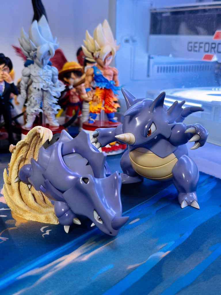 [PREORDER] 1/20 Scale World Figure [MIRACLE ISLAND] - Rhyhorn & Rhydon
