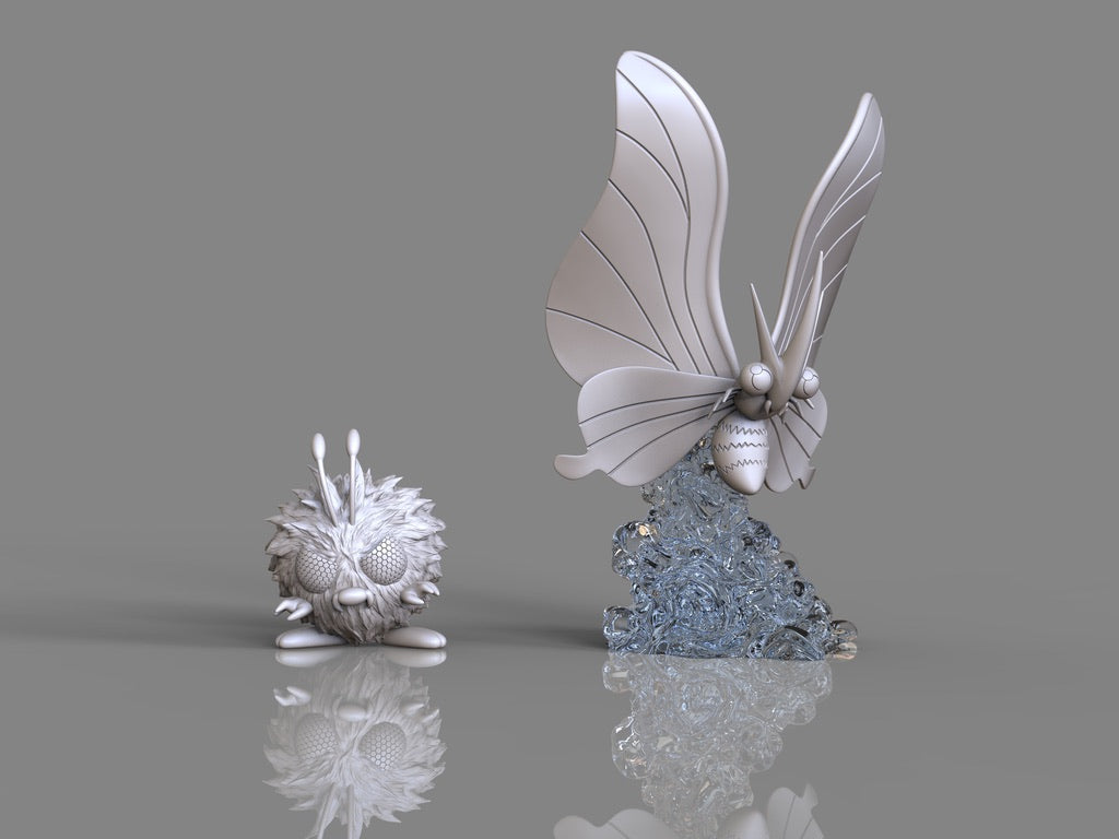 [PREORDER] 1/20 Scale World Figure [DM/GG VIP] - Venonat & Venomoth