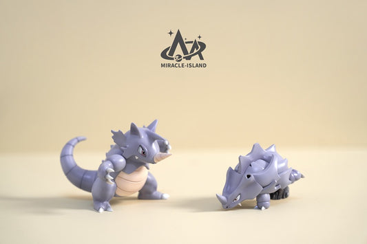 [PREORDER] 1/20 Scale World Figure [MIRACLE ISLAND] - Rhyhorn & Rhydon