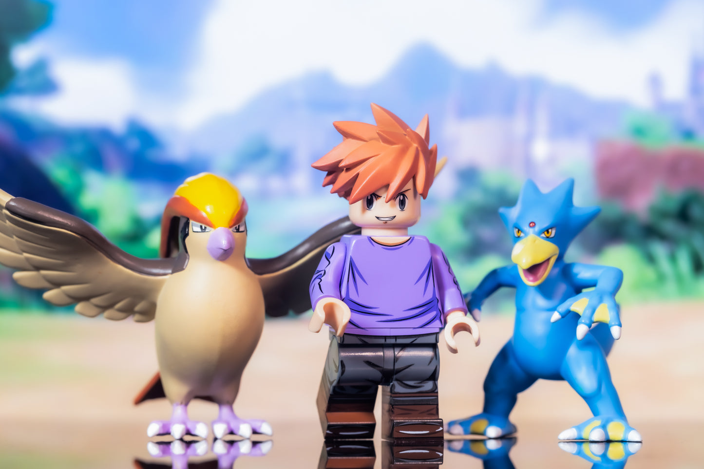 [IN STOCK] Pokémon Minifigure [Liberty Brick] - Gary & Pidgeot & Golduck