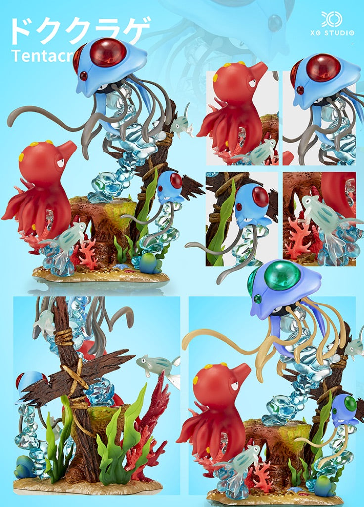 [IN STOCK] 1/20 Scale World Figure [XO] - Tentacool & Tentacruel & Remoraid & Octillery