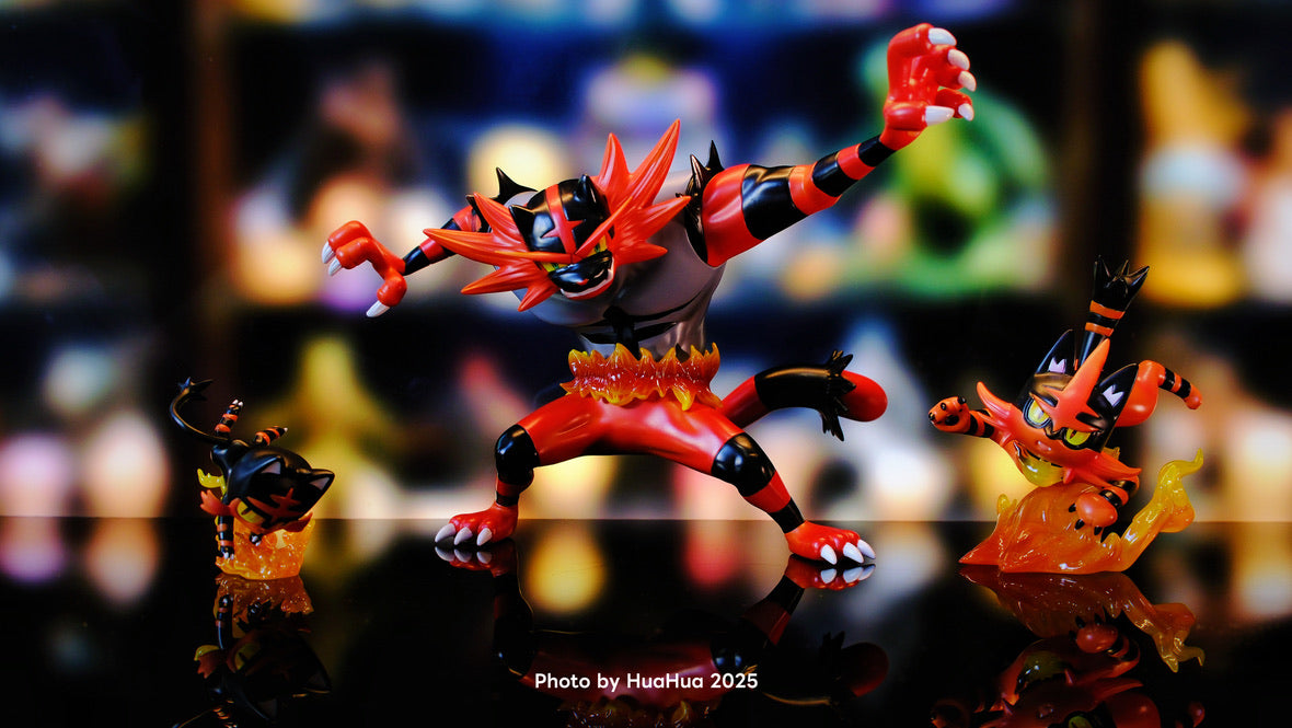 [IN STOCK] 1/20 Scale World Figure [WONDER] - Litten & Torracat & Incineroar
