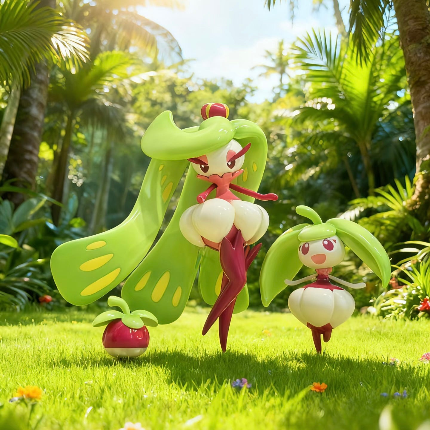 [IN STOCK] 1/20 Scale World Figure [SXG] - Bounsweet & Steenee & Tsareena