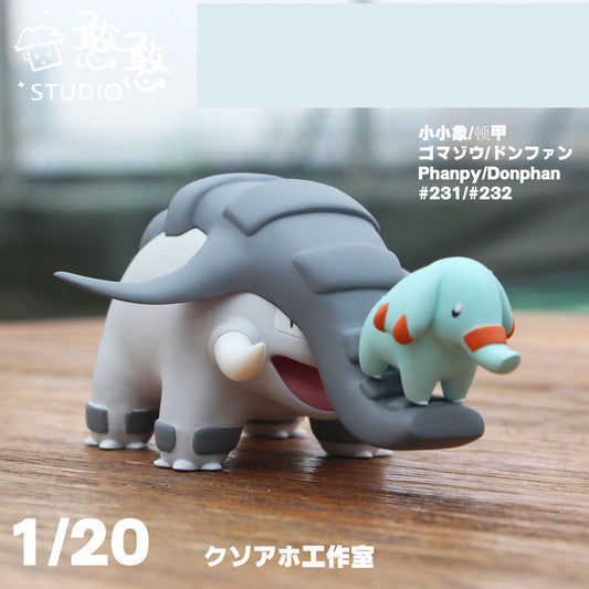 [IN STOCK] 1/20 Scale World Figure [HH] - Phanpy & Donphan