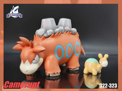 [PREORDER] 1/20 Scale World Figure [POKEDEX MOMENT] - Numel & Camerupt