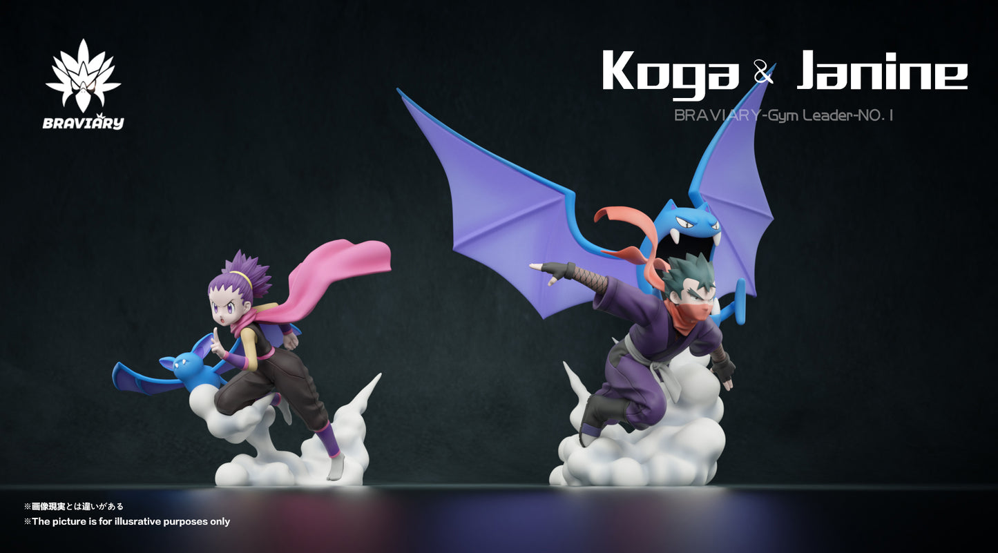 [PREORDER] 1/20 Scale World Figure [BRAVIARY] - Koga & Janine & Zubat & Golbat