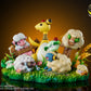 [PREORDER] Mini Statue [MOON SHADOW] - Mareep & Flaaffy & Ampharos & Cottonee & Whimsicott & Wooloo