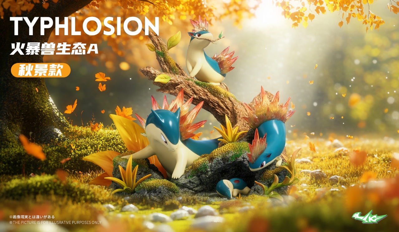 [PREORDER] 1/20 Scale World Figure [SK] - Cyndaquil & Quilava & Typhlosion