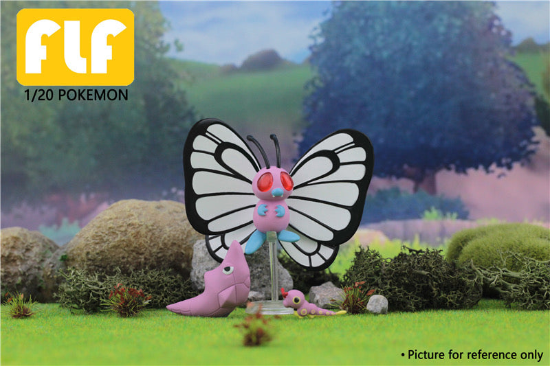 [PREORDER] 1/20 Scale World Figure [FLF] - Caterpie & Metapod & Butterfree