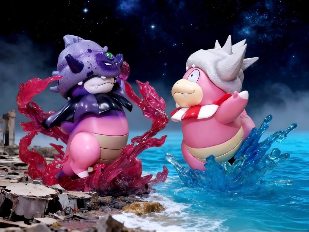 [IN STOCK] 1/20 Scale World Figure [PALLET TOWN] - Galarian Slowpoke & Slowbro & Slowking