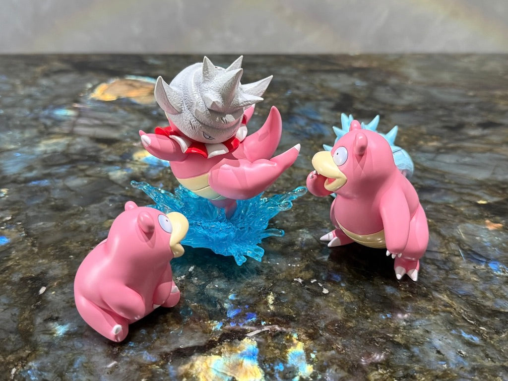 [IN STOCK] 1/20 Scale World Figure [PALLET TOWN] - Slowpoke & Slowbro & Slowking