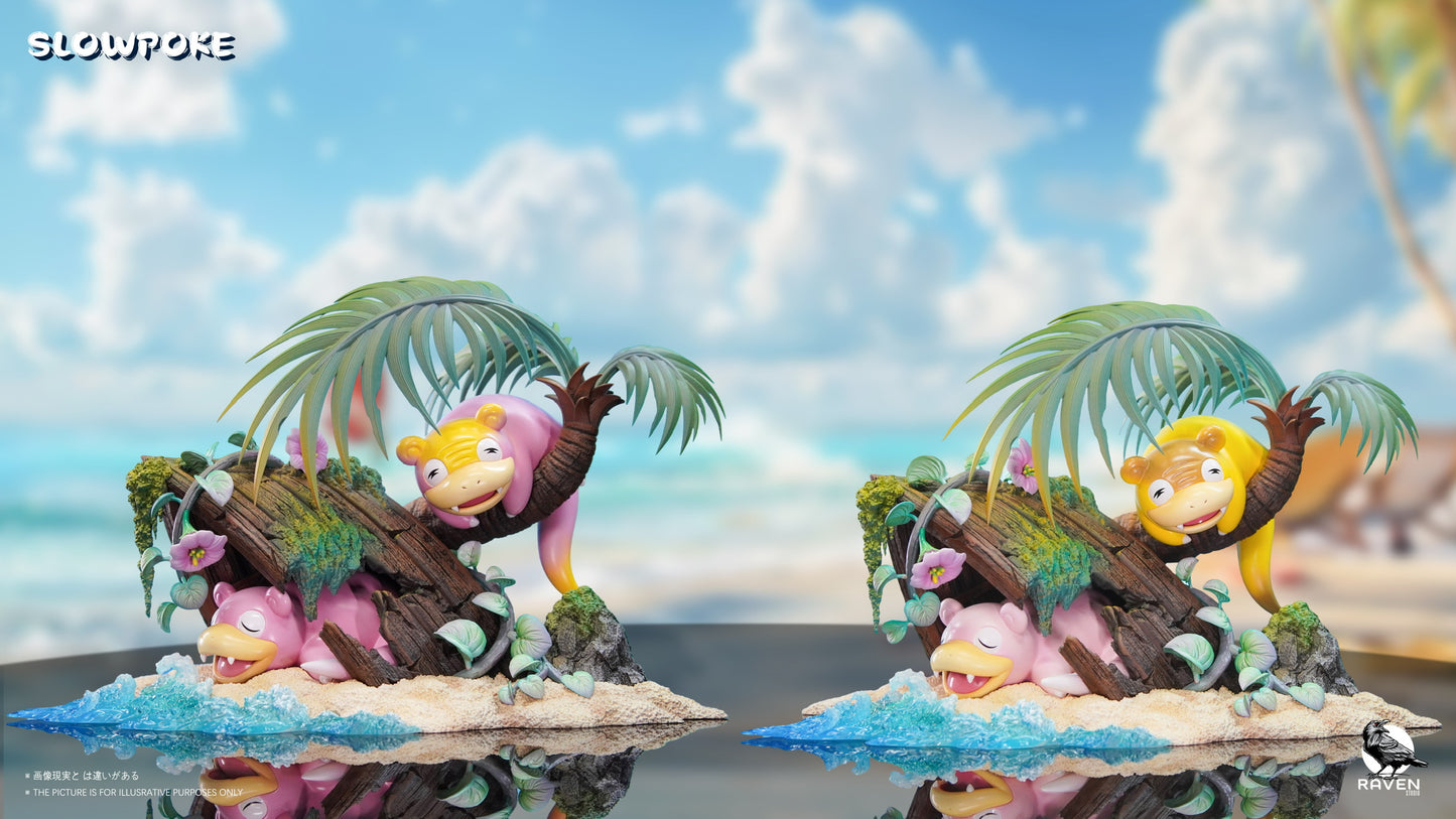 [PREORDER] Mini Statue [RAVEN] - Slowpoke & Galarian Slowpoke