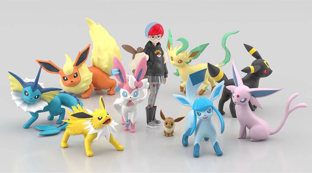 [PREORDER] 1/20 Scale World Figure [BANDAÏ] - Eevee & Vaporeon & Jolteon & Flareon & Espeon & Umbreon & Leafeon & Glaceon