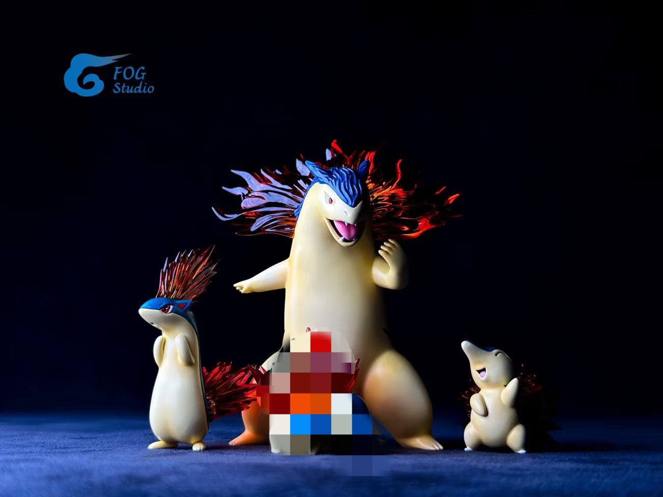 [PREORDER] 1/20 Scale World Figure [FOG] - Cyndaquil & Quilava & Typhlosion