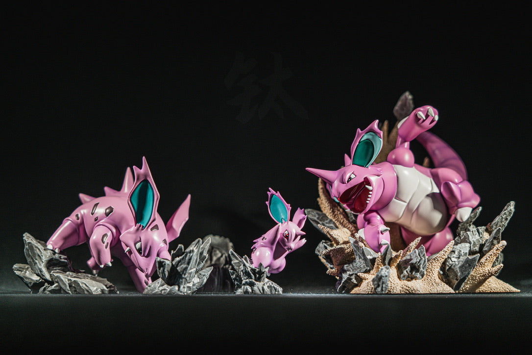 [IN STOCK] 1/20 Scale World Figure [SUN] - Nidorina & Nidorino & Nidoking