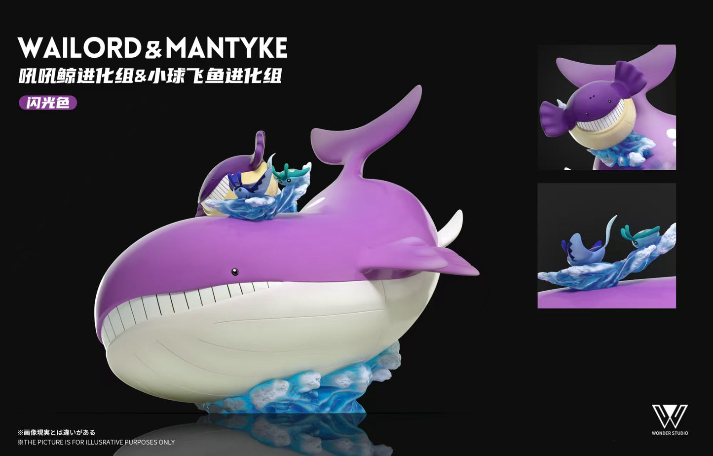 [PREORDER] 1/20 Scale World Figure [WONDER] - Wailmer & Wailord & Mantine & Mantyke