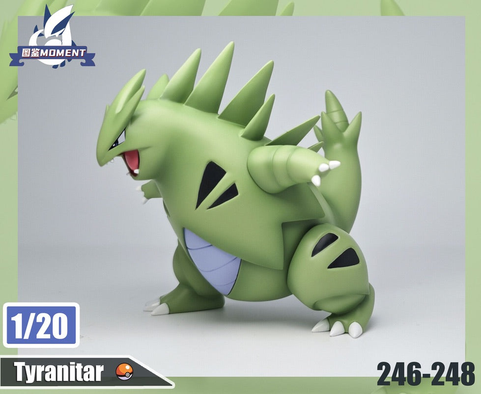 [IN STOCK] 1/20 Scale World Figure [POKEDEX MOMENT] - Larvitar & Pupitar & Tyranitar