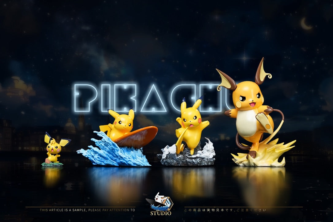 [PREORDER] 1/20 Scale World Figure [MMW] - Pikachu & Raichu & Pichu