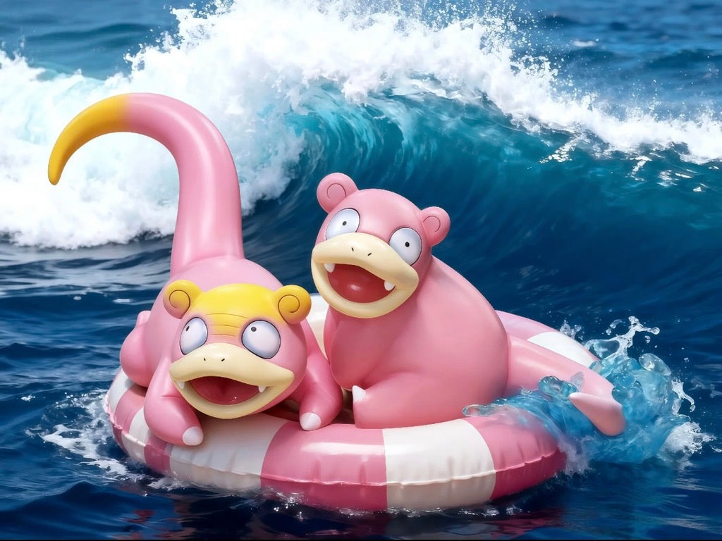 [IN STOCK] 1/20 Scale World Figure [PALLET TOWN] - Galarian Slowpoke & Slowbro & Slowking