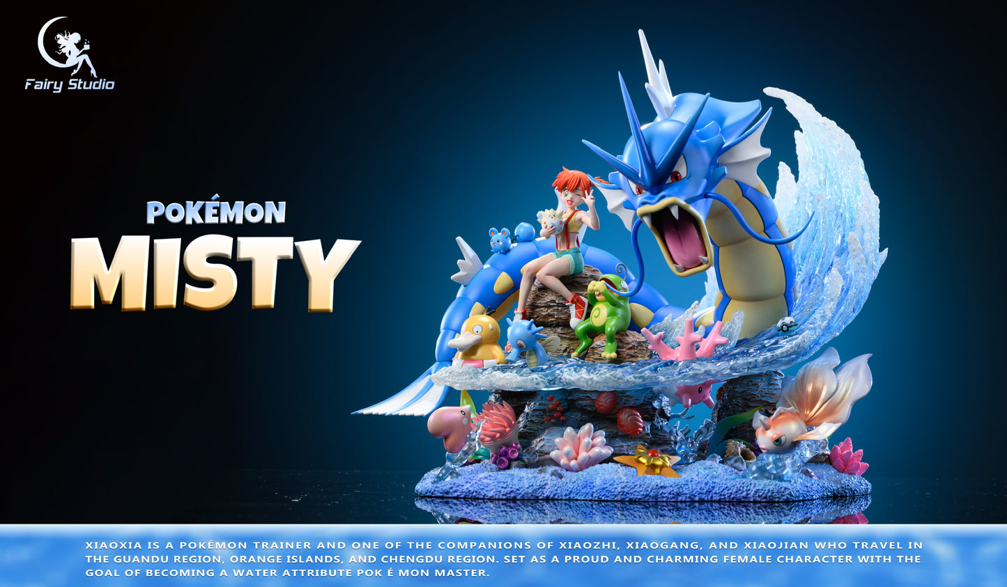 [PREORDER CLOSED] Statue [FAIRY] - Misty & Ludlow & Psyduck & Poliwhirl & Horsea & Goldeen & Staryu & Gyarados & Togepi & Politoed & Corsola & Azurill & Luvdisc