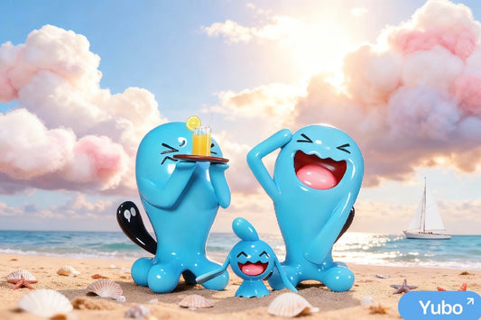 [IN STOCK] 1/20 Scale World Figure [CORONET] - Wobbuffet & Wynaut