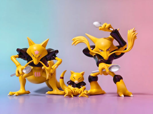 [IN STOCK] 1/20 Scale World Figure [GOLDEN CITY] - Abra & Kadabra & Alakazam