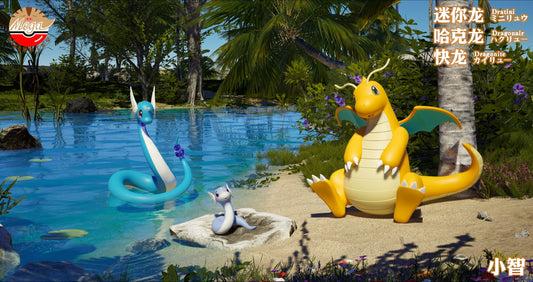 [PREORDER] 1/20 Scale World Figure [MEGAZZ] - Dratini & Dragonair & Dragonite