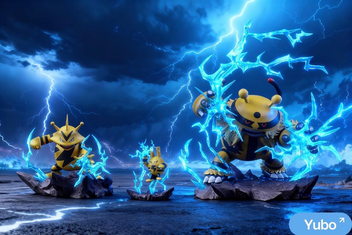 [IN STOCK] 1/20 Scale World Figure [UING] - Electabuzz & Elekid & Electivire & Magmar & Magby & Magmortar