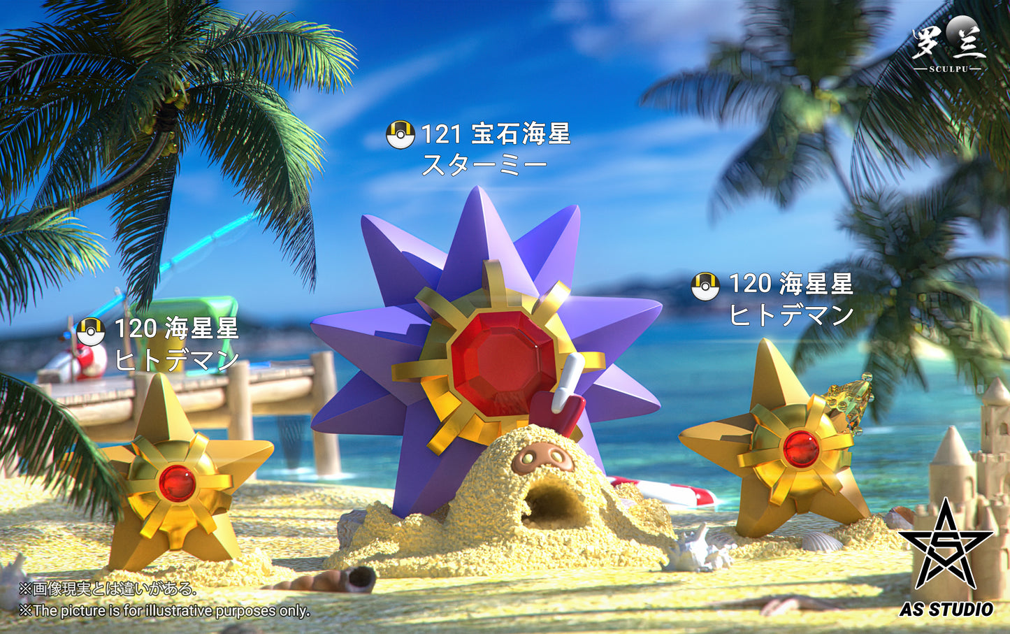 [PREORDER CLOSED] 1/20 Scale World Figure [ASTERISM] - Staryu & Starmie