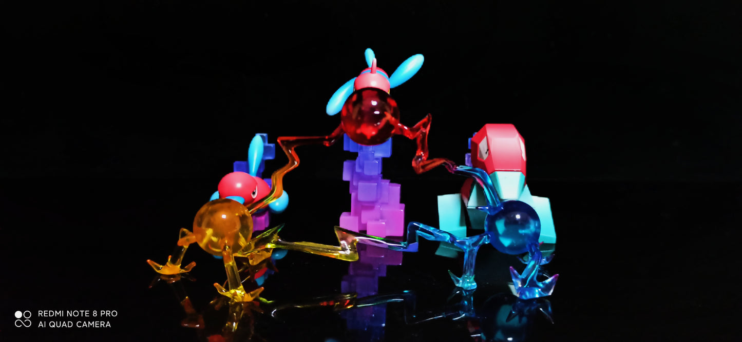[IN STOCK] 1/20 Scale World Figure [LM] - Porygon & Porygon2 & Porygon-Z
