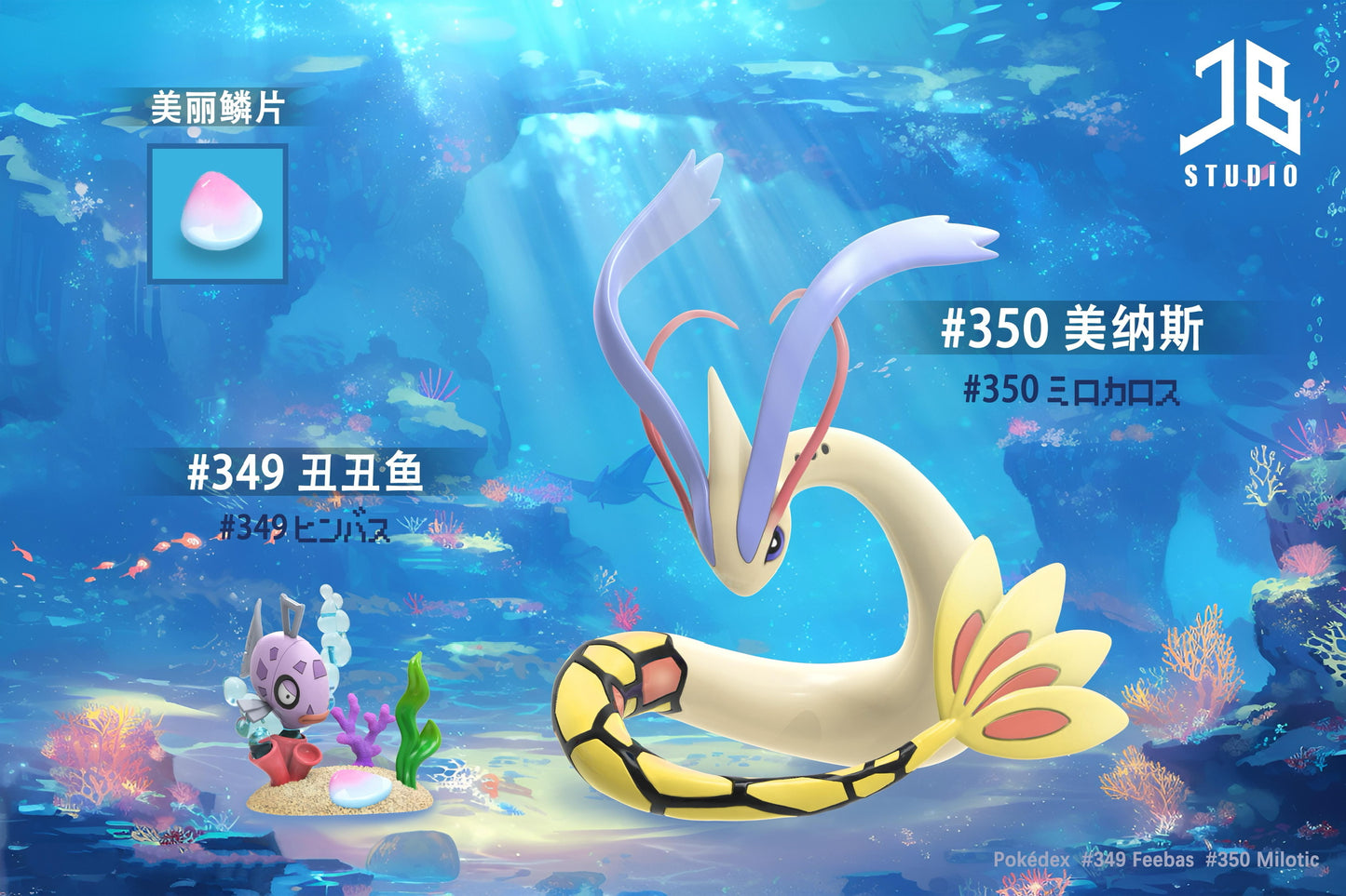 [PREORDER] 1/20 Scale World Figure [JB] - Feebas & Milotic